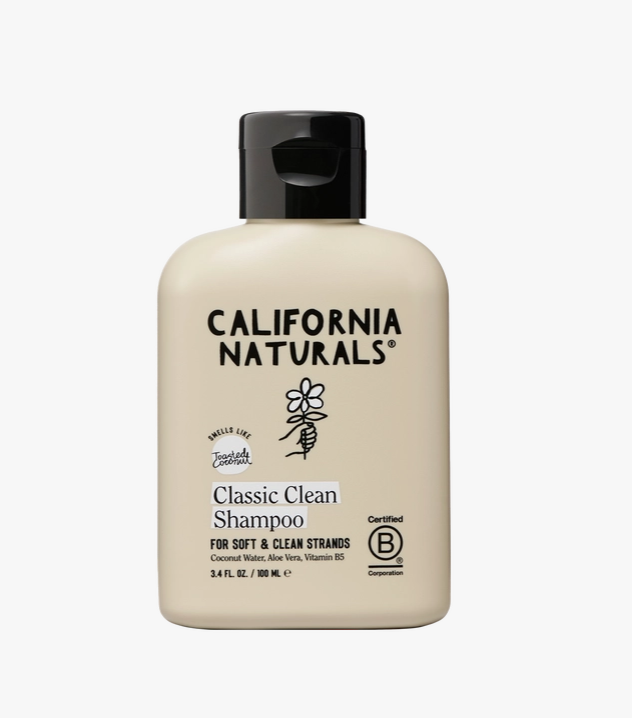 California Naturals Classic Clean Shampoo 3.4 FL.OZ. / 100 ML- Coconut