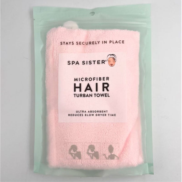 Spa Sister Microfiber Hair Turban Towel - Various Colors