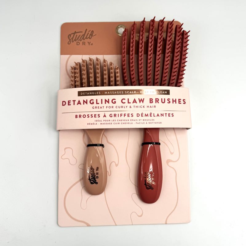 Studio Dry Detangling Claw Brushes Set of 2