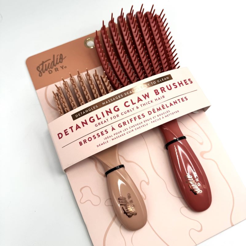 Studio Dry Detangling Claw Brushes Set of 2