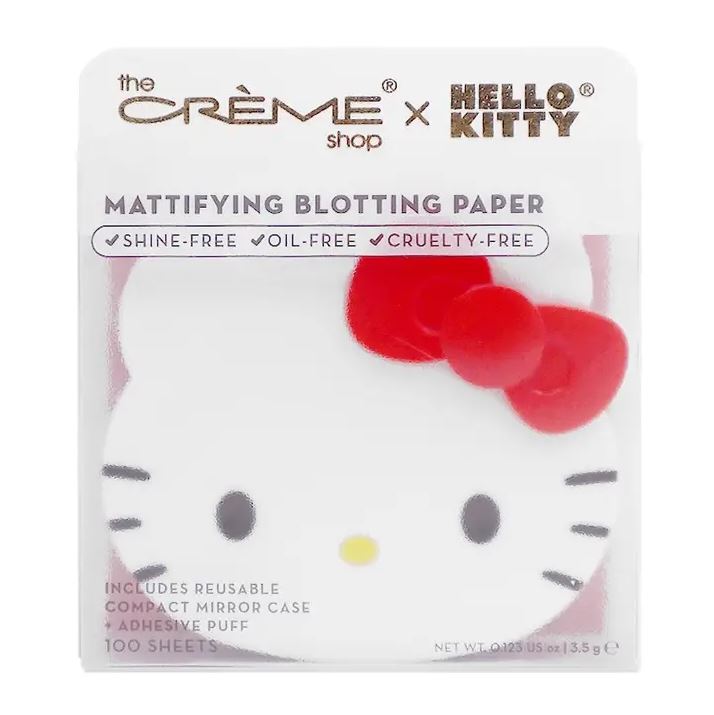 The Creme Shop Hello Kitty Mattifying Blotting Paper & Mirror