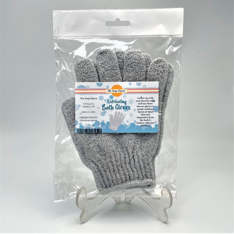 The Soap Opera Exfoliating Bath Gloves