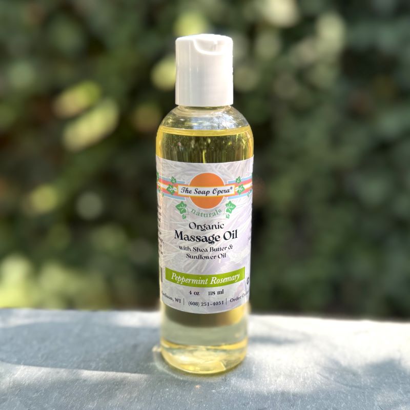 The Soap Opera Naturals Organic Massage Oil 4oz 118ml