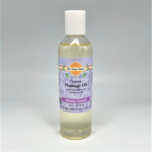 The Soap Opera Naturals Organic Massage Oil 4oz 118ml