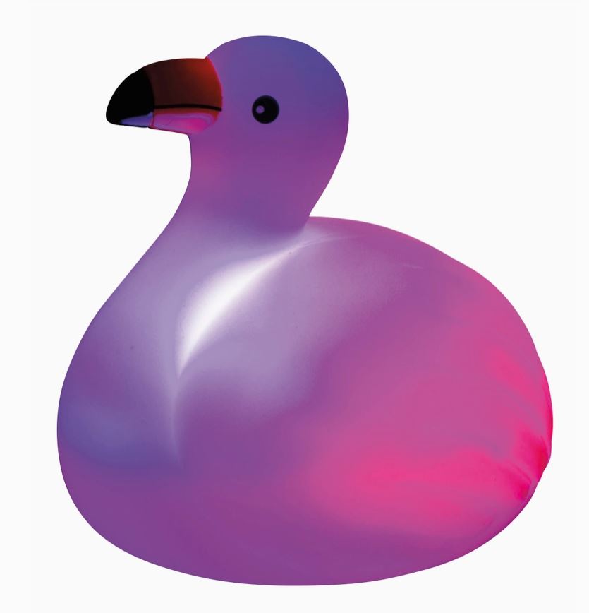 Toysmith Light Up Flamingo Float Bath Toy