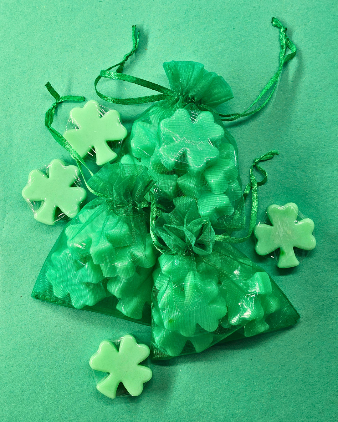 The Soap Opera Mini Shamrock Soap Bag of 5 - Chocolate