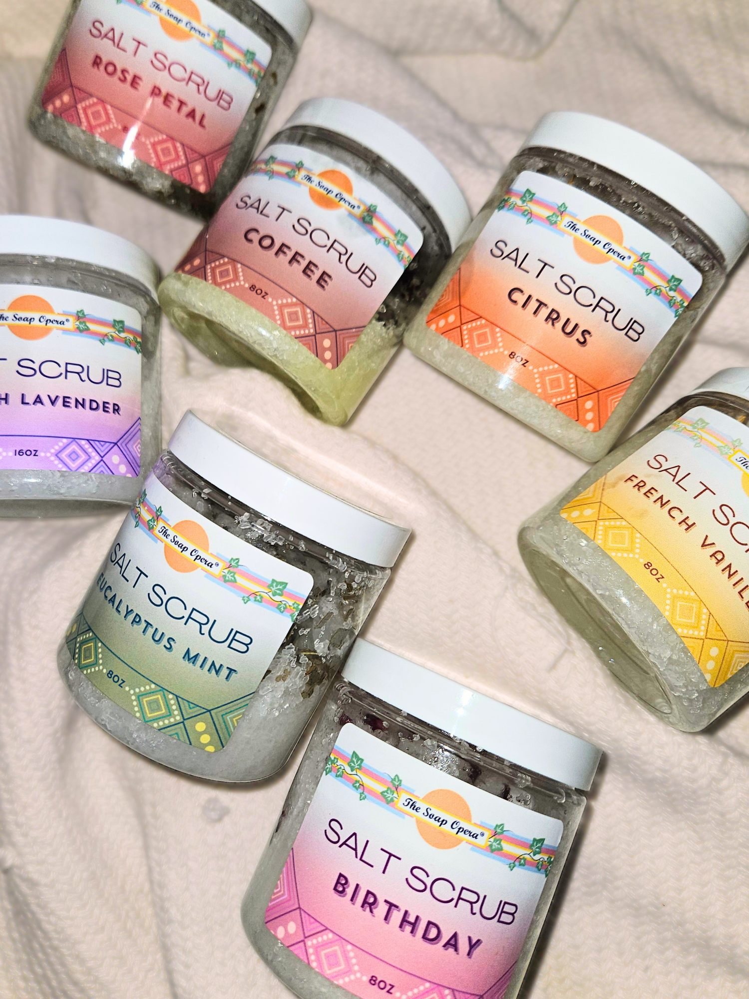 The Soap Opera Exfoliating & Moisturizing Salt Scrubs