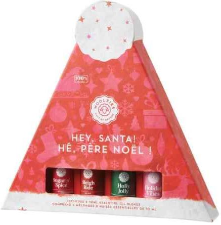 Woolzies Hey, Santa! Essential Oils Gift Set of 4