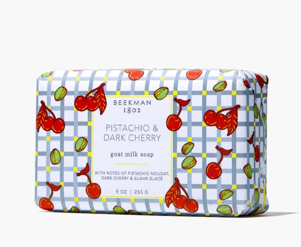 Beekman Goat Milk Bar Soap 9oz 255g  - Pistachio & Dark Cherry