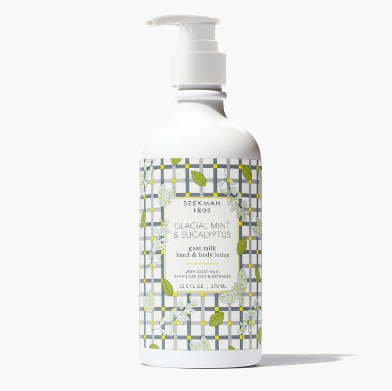 Beekman Goat Milk Lotion 12.5fl oz 370mL - Glacial Mint & Eucalyptus