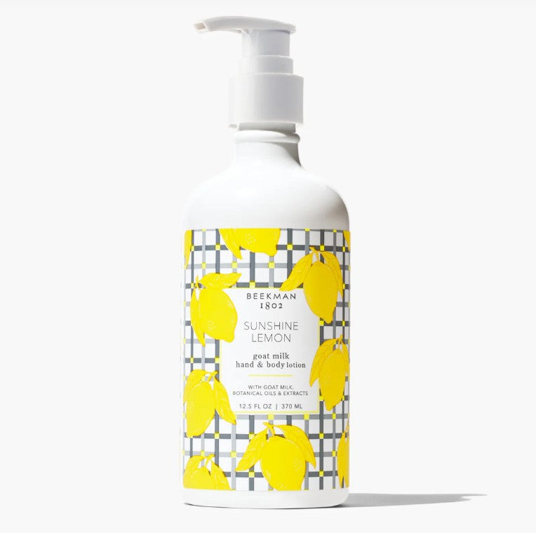 Beekman Goat Milk Lotion 12.5fl oz 370mL - Sunshine Lemon
