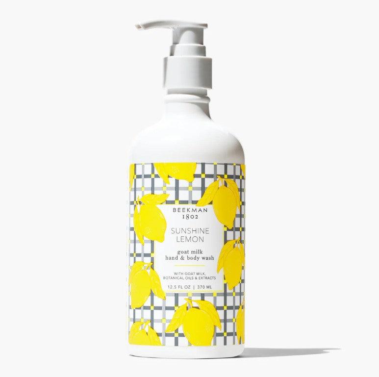Beekman Goat Milk Hand & Body Wash 12.5fl oz 370mL - Sunshine Lemon