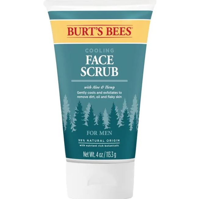 Burt's Bees Men's Cooling Face Scrub 4oz 113.3g