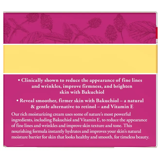 good for wrinkles and skin firmness with bakuchiol a gentle retinol alternative and vitamin E for timeless beauty