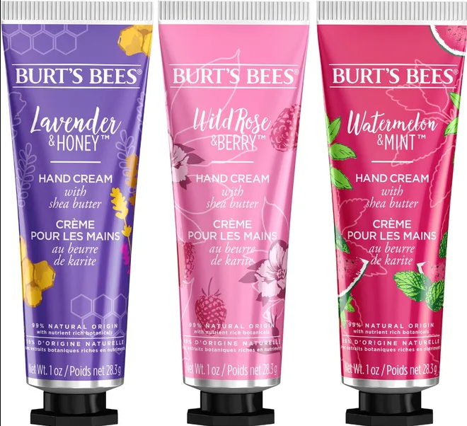 burts bees hand cream floral fragrances
