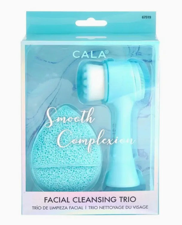 Cala Smooth Complexion Facial Cleansing Kit - Light Blue