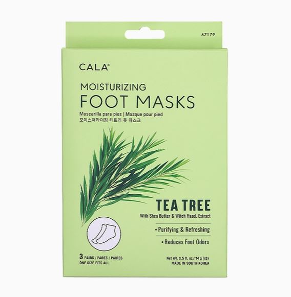 Cala Foot Masks Pack of 3 - Moisturizing Tea Tree