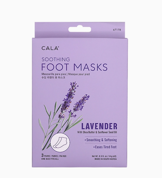 Cala Foot Masks Pack of 3 - Soothing Lavender