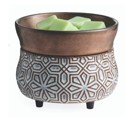 Candle Warmers Etc. 2-in-1 Classic Fragrance Warmer - Bronze Geometric
