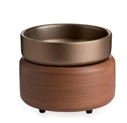 Candle Warmers Etc. 2-in-1 Classic Fragrance Warmer - Pewter Walnut