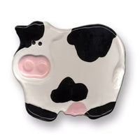 August Ceramics Cow Soap Dish