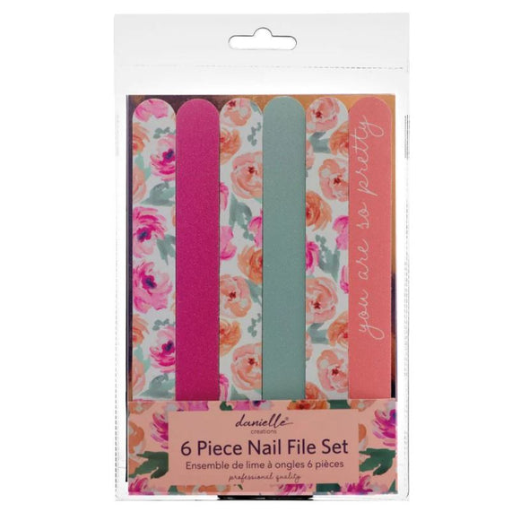 Danielle Creations You Are So Pretty Floral Nail File Set of 6