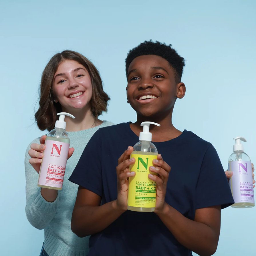 Dr. Natural Plant-Based 3-in-1 Tear-Free Baby + Kids Wash 16oz - Citrus