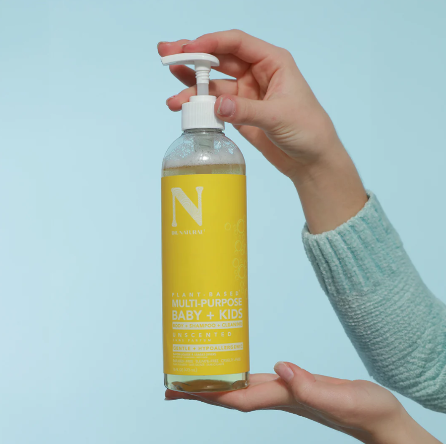 Dr. Natural Plant-Based Multipurpose Baby + Kids Wash 16oz - Unscented