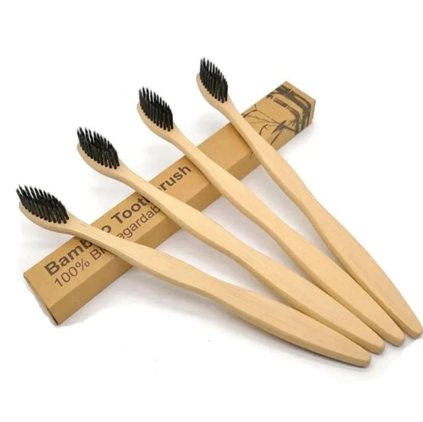 Earthbits 100% Biodegradable Bamboo Charcoal Toothbrush