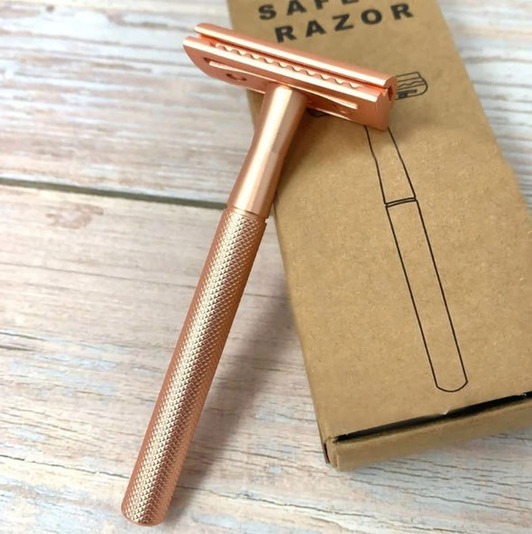 Earthbits Stainless Steel Safety Razor - Rose Gold