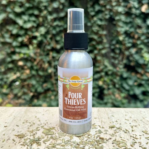 The Soap Opera Naturals Four Thieves Germ-Killing Essential Oil Mist 4oz 118ml