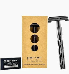 Parker 22R Butterfly Safety Razor - Gunmetal