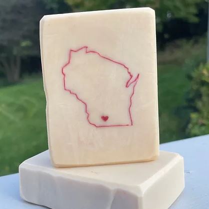 Kesichev Farms Handcrafted Goat Milk Soap 4oz - I Love Wisconsin