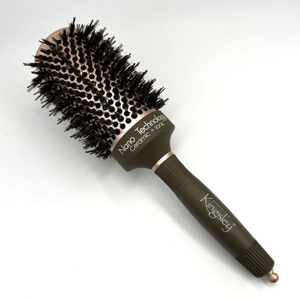 Kingsley Multi Bristle Round Hair Brush Nano Technology Ceramic+Ionic