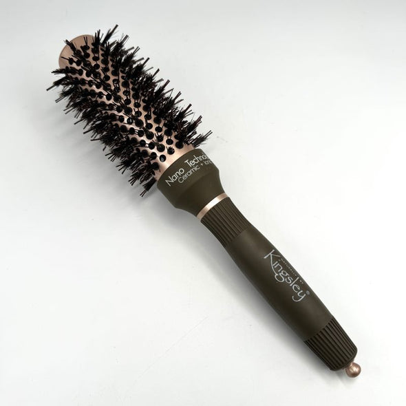 Kingsley Multi Bristle Round Hair Brush Nano Technology Ceramic+Ionic