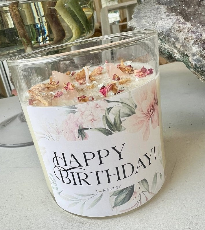 Lunastry Happy Birthday Candle