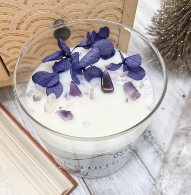 Lunastry Intuition Crystal Soy Wax Candle 11oz