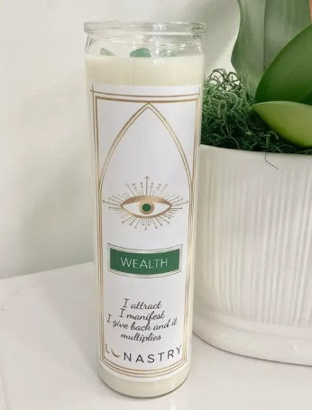 Lunastry Wealth Prayer Candle
