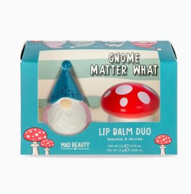 Mad Beauty Gnome Matter What Lip Balm Duo