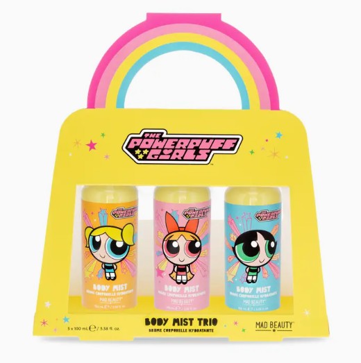 Mad Beauty Powerpuff Girls Body Mist Trio 3.38 fl. oz 100 mL
