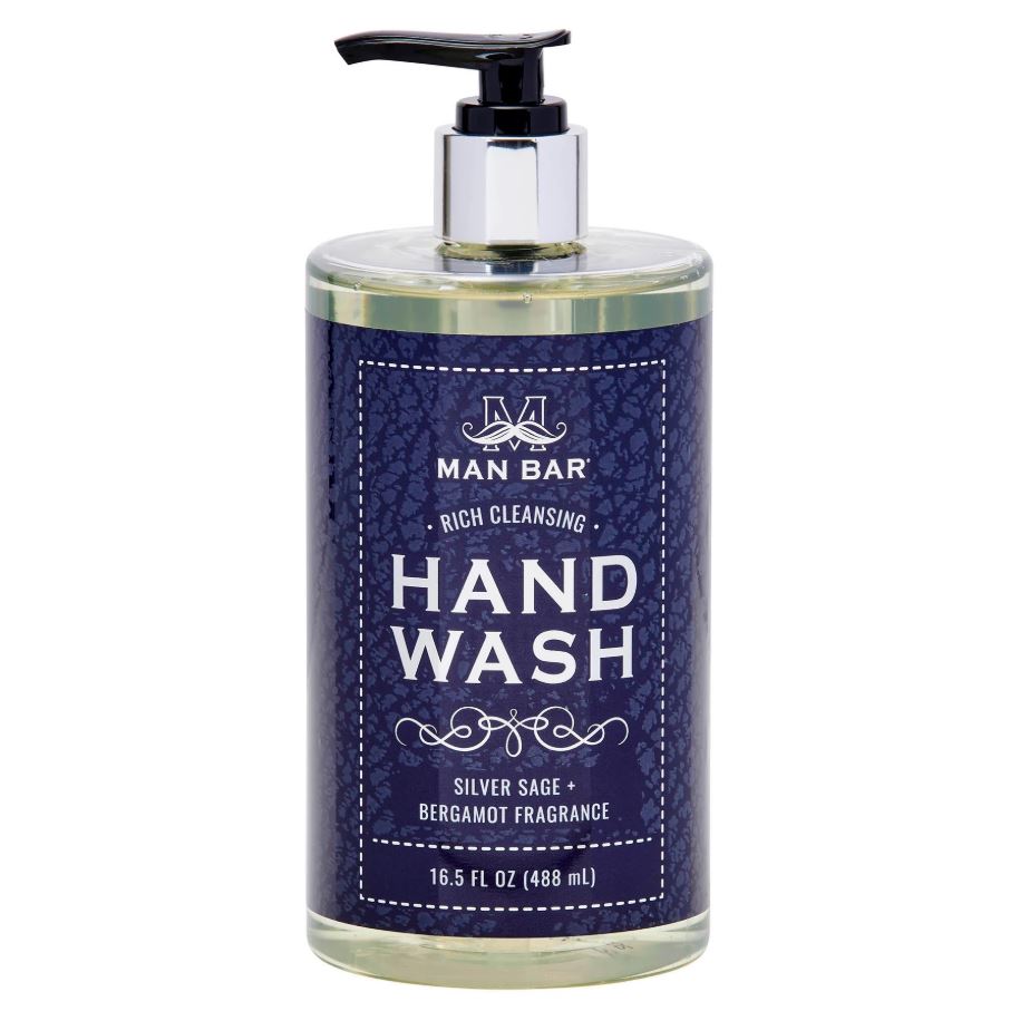 San Francisco Soap Company MAN BAR Hand Wash 16.5oz 488ml - Silver Sage & Bergamot