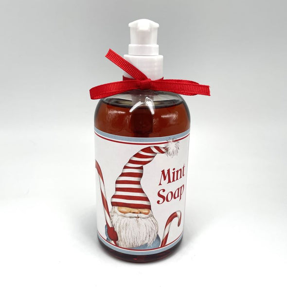 Mary Lake-Thompson Holiday Liquid Soap 12oz - Gnome Candy Cane (Mint)