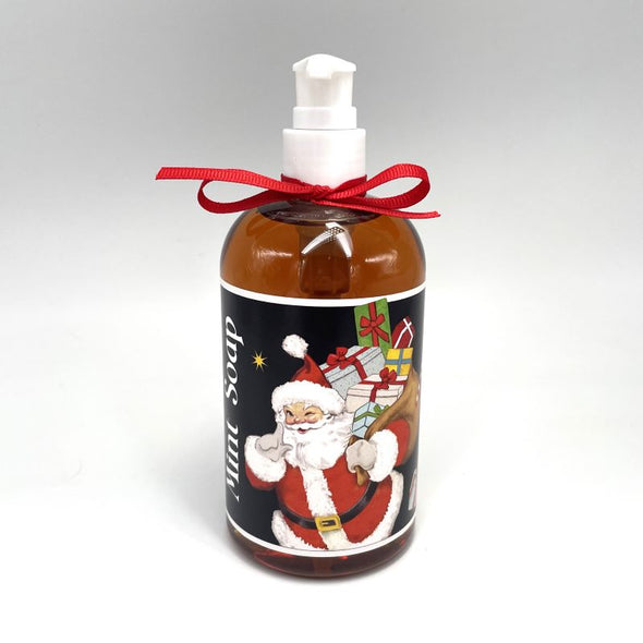 Mary Lake-Thompson Holiday Liquid Soap 12oz - Christmas Cheer Santa (Mint)