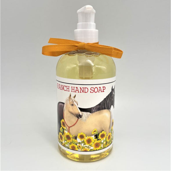 Mary Lake-Thompson Liquid Soap 12oz 340g - Sunflower Horses (Fresh Scent)