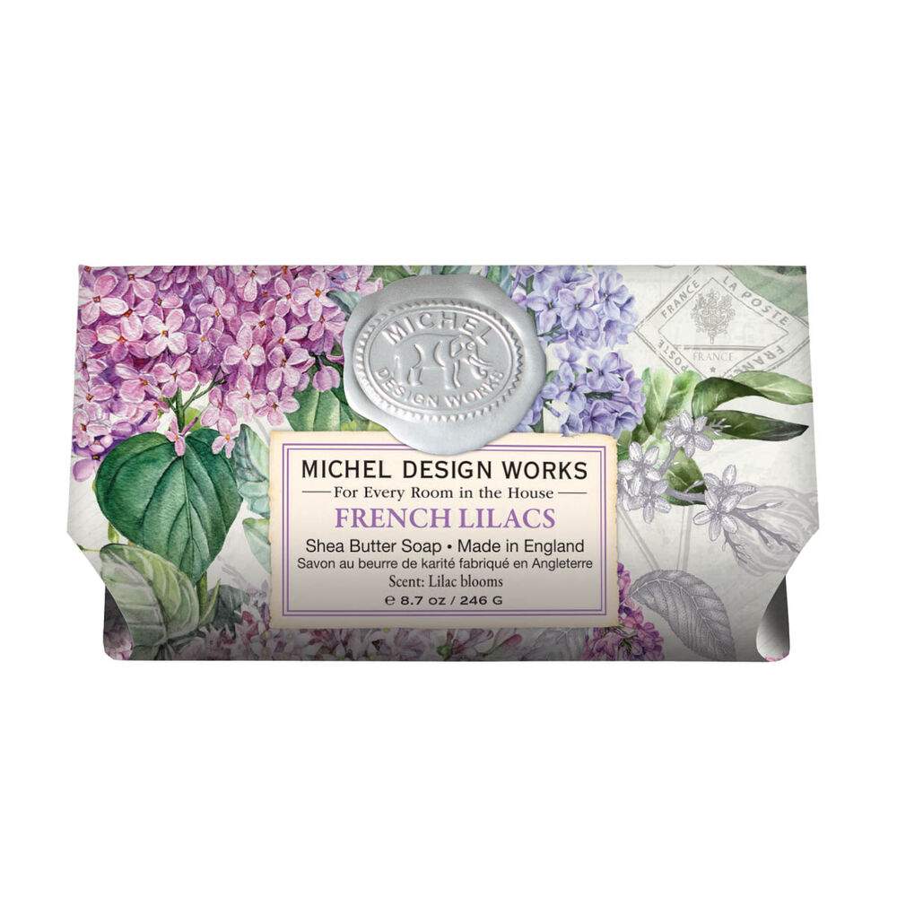 Michel Design Works Large Bath Soap Bar 8.7oz 246g - French Lilacs