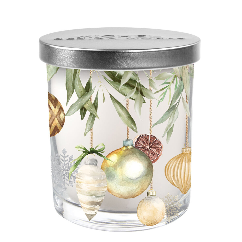 Michel Design Works - Peace on Earth Decorative Glass Candle - 7.4oz - 209g