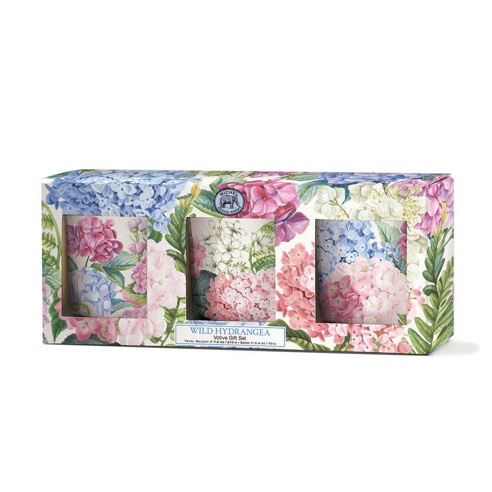 Michel Design Works Votive Candle Gift Set of 3 - Wild Hydrangea
