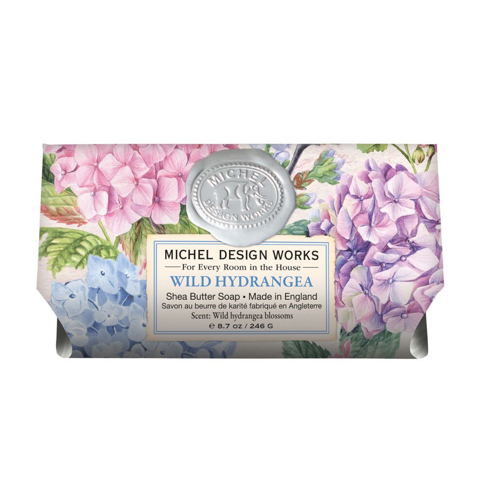 Michel Design Works Large Bath Soap Bar 8.7oz 246g - Wild Hydrangea