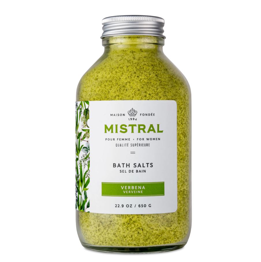 Mistral Classic Bath Salts Bottle 22.9oz 650g - Verbena