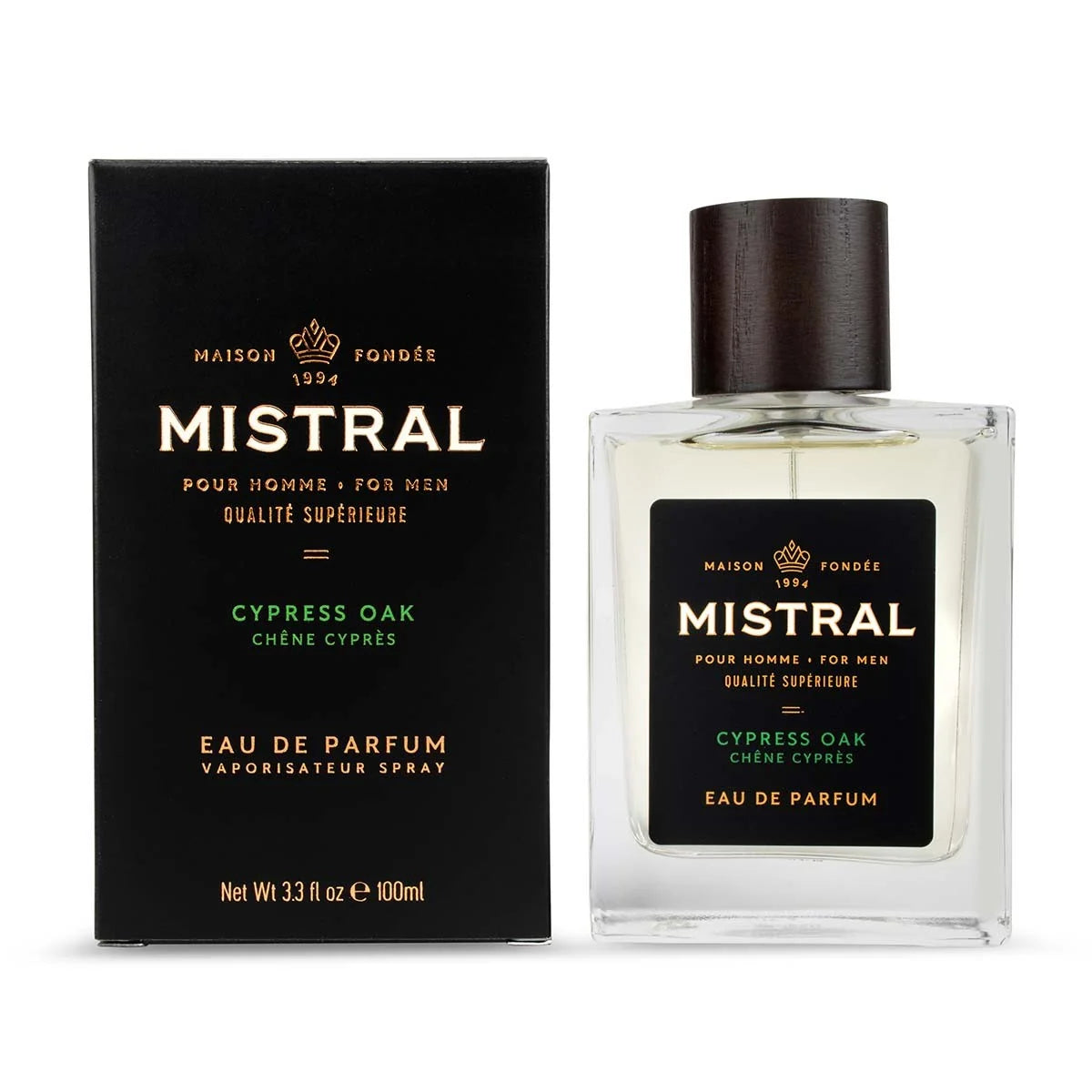 Mistral Men's Eau de Parfum 3.3fl oz 100 ml - Cypress Oak